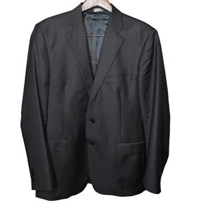 Ermenegildo Zegna Saks Fifth Avenue Blazer Mens 44‎ Long Slim Fit Pinstripe Wool